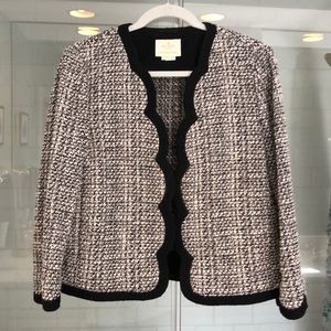 Kate Spade Black and white tweed jacket